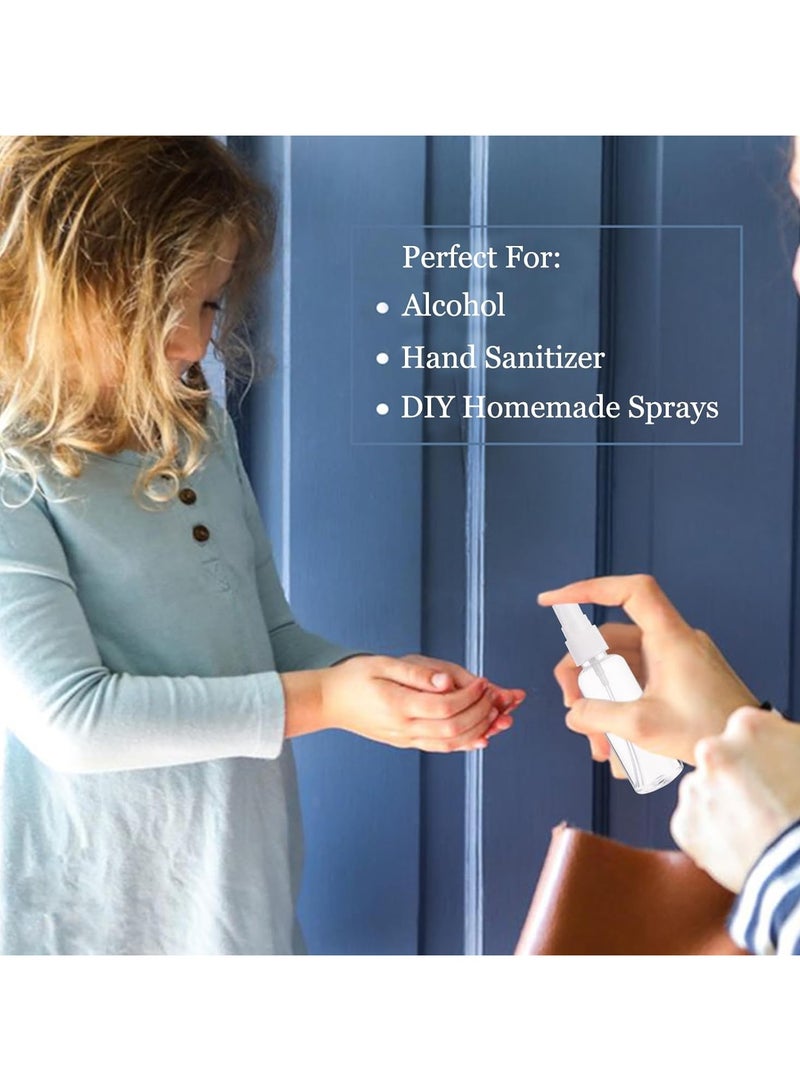 EOTM Pack Of 10 Small Clear Empty Plastic Spray Bottle with 2Pc Pipette and 2Pcs Funnel - Image 3