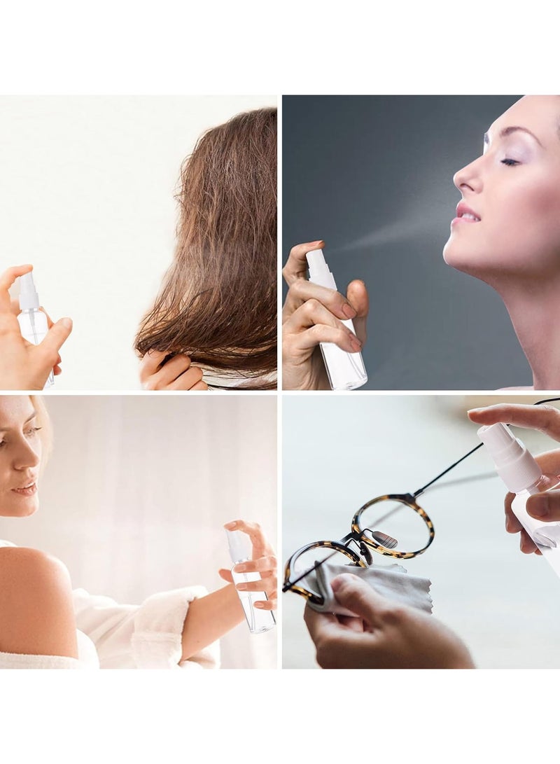 EOTM Pack Of 10 Small Clear Empty Plastic Spray Bottle with 2Pc Pipette and 2Pcs Funnel - Image 4