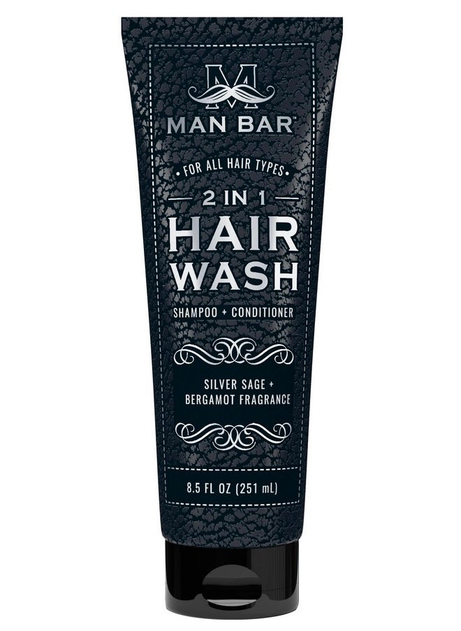 San Francisco Soap Company San Francisco Soap Company Man Bar 2 IN 1 Hair Wash SILVER SAGE AND BERGAMOT - Where Lather meets Luxury  - Image 1