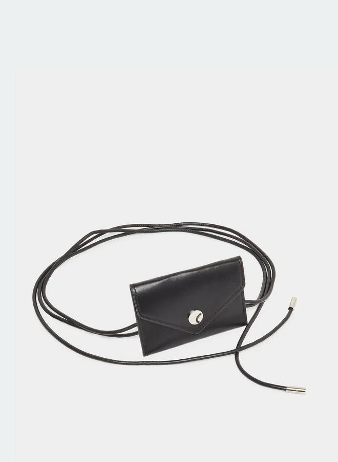 ستايلي حزام مغلف بتصميم ظرف من الجلد الصناعي