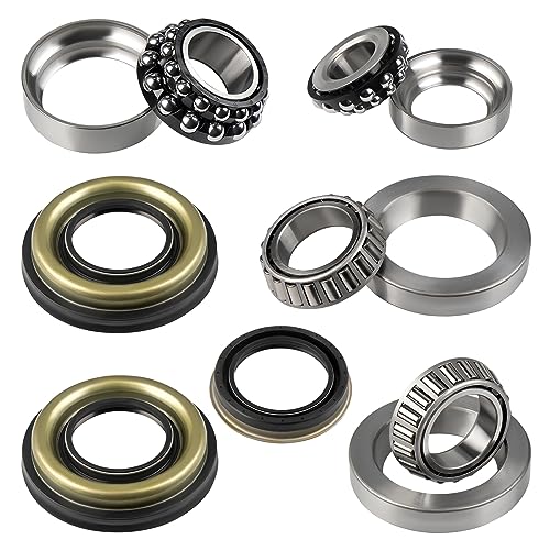 JDMON Rear Differential Bearings & Seal Repair Kit Replacement for Cadillac ATS 2013-2019, CTS 2014 2015 2016 2017 2018 2019 V4/V6 Replacement for F-577158 F-574658 LM50134R 22993016 92230584 - Image 1