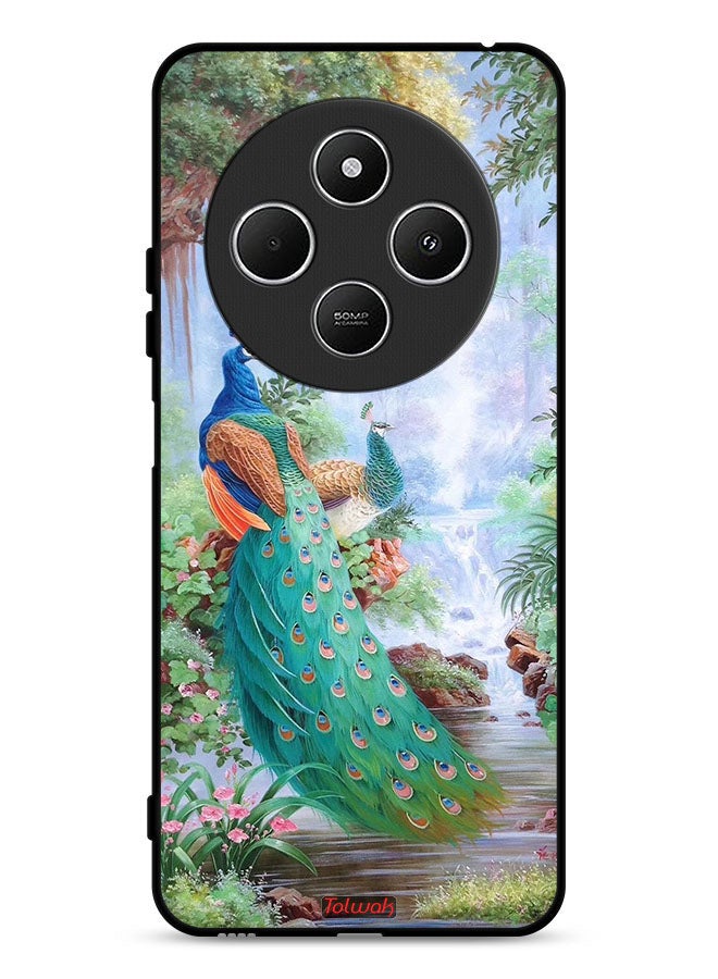 Tolwak Xiaomi Redmi 14C 4G Protective Case Cover Peacocks - Image 1