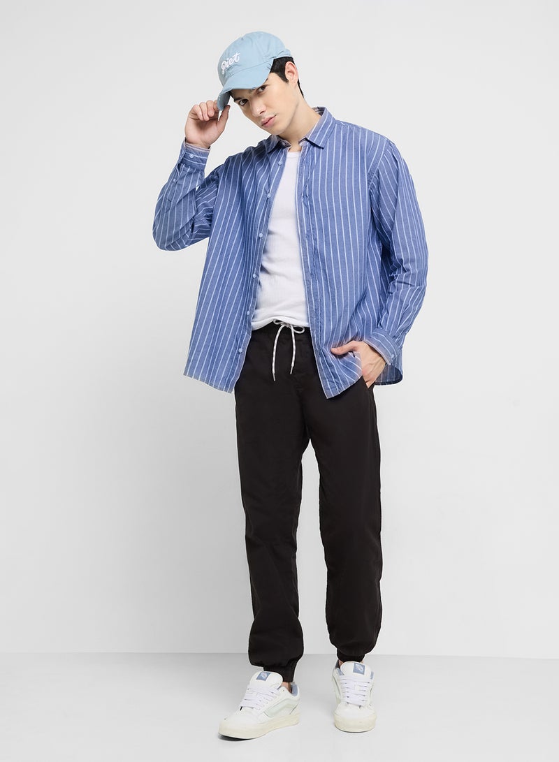 JACK & JONES JPRBLULIAM DOBBY STRIPE L/S SHIRT  - Image 4