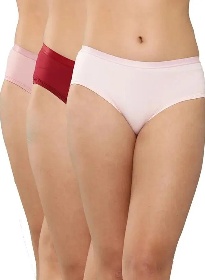 ليدينغ ليدي Leading Lady Pack of 3 - Solid Hipster Briefs