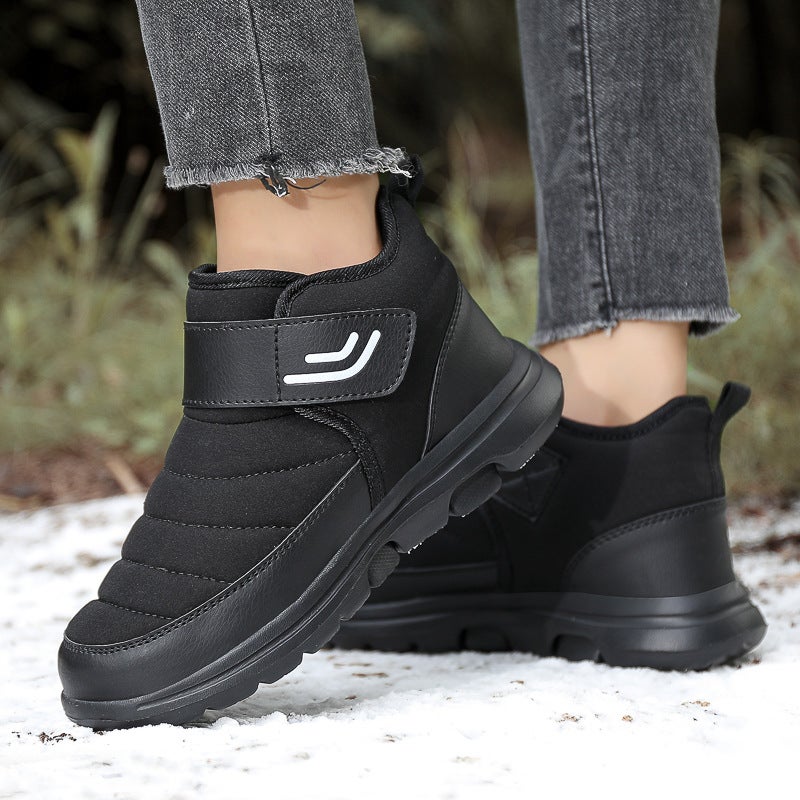 Fleece-lined Winter Ankle Boots for Men and Women, Soft Non-slip Sole - Image 1