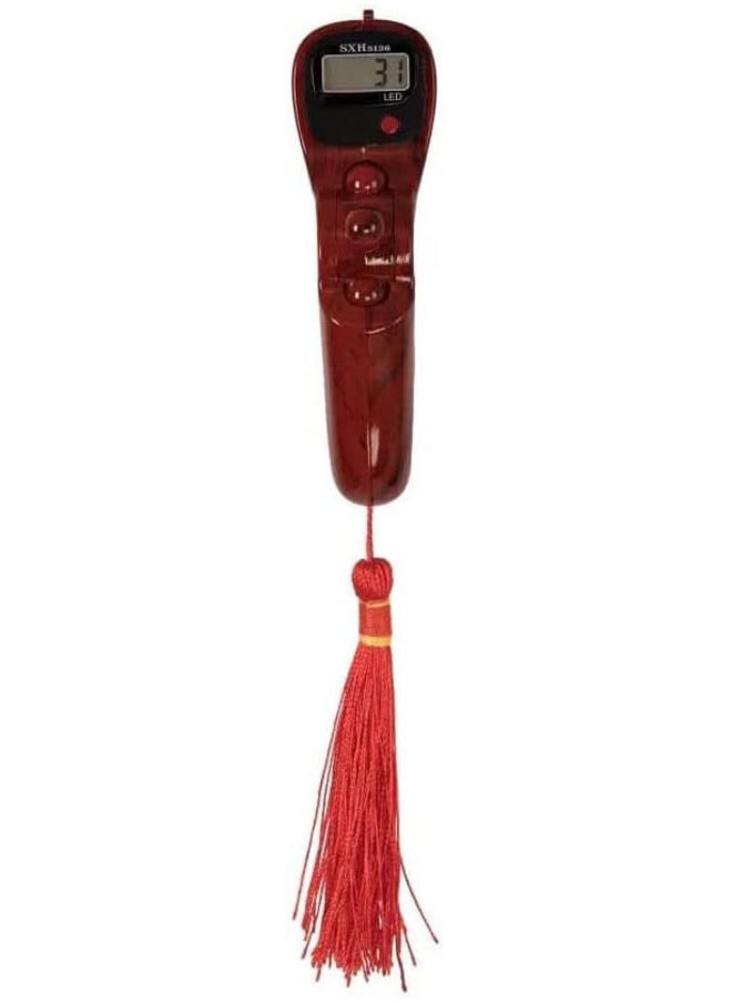 Generic Rosary with a compass to identify the Qibla, multi-colored plastic wood  - Image 4