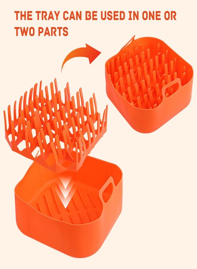 BESTOYARD Silicone Air Fryer 7.1-Inch Bacon Silicone Baking Pans Reusable Cooker for Microwave Oven Basket Tray Air Fryer Baking Tray Oven Accessories Silicone - Image 5