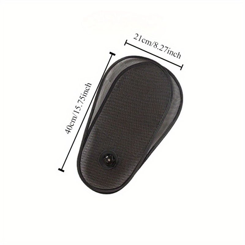 4 Pieces Black Adjustable Car Sun Shades UV Protection Heat Insulation Side Window Visors - Image 4