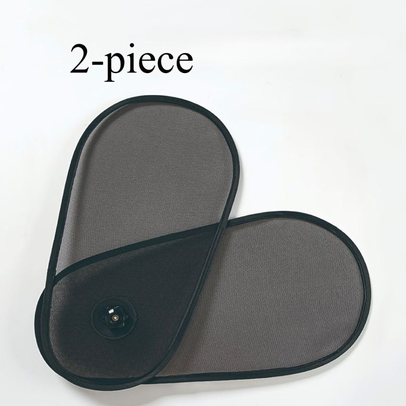 4 Pieces Black Adjustable Car Sun Shades UV Protection Heat Insulation Side Window Visors - Image 2