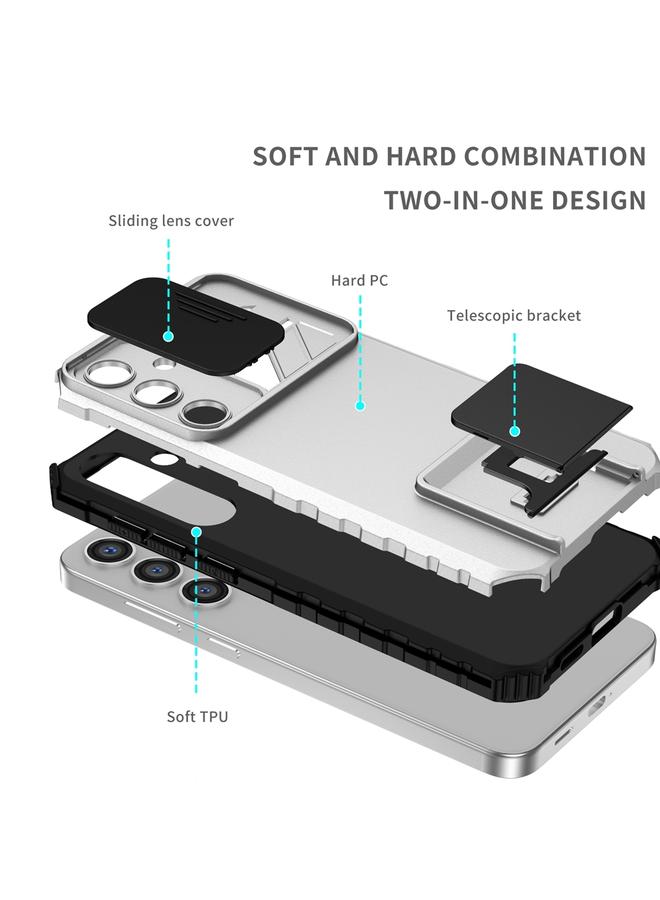 S-TOP Case For Samsung Galaxy S24 5G Stereoscopic Holder Sliding Camshield Phone Case - Image 3