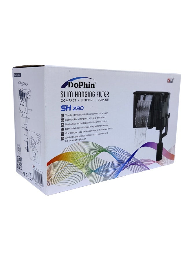 KW Zone Dophin Slim Hanging Filter-SH280 [Output:230L/H] - Image 3