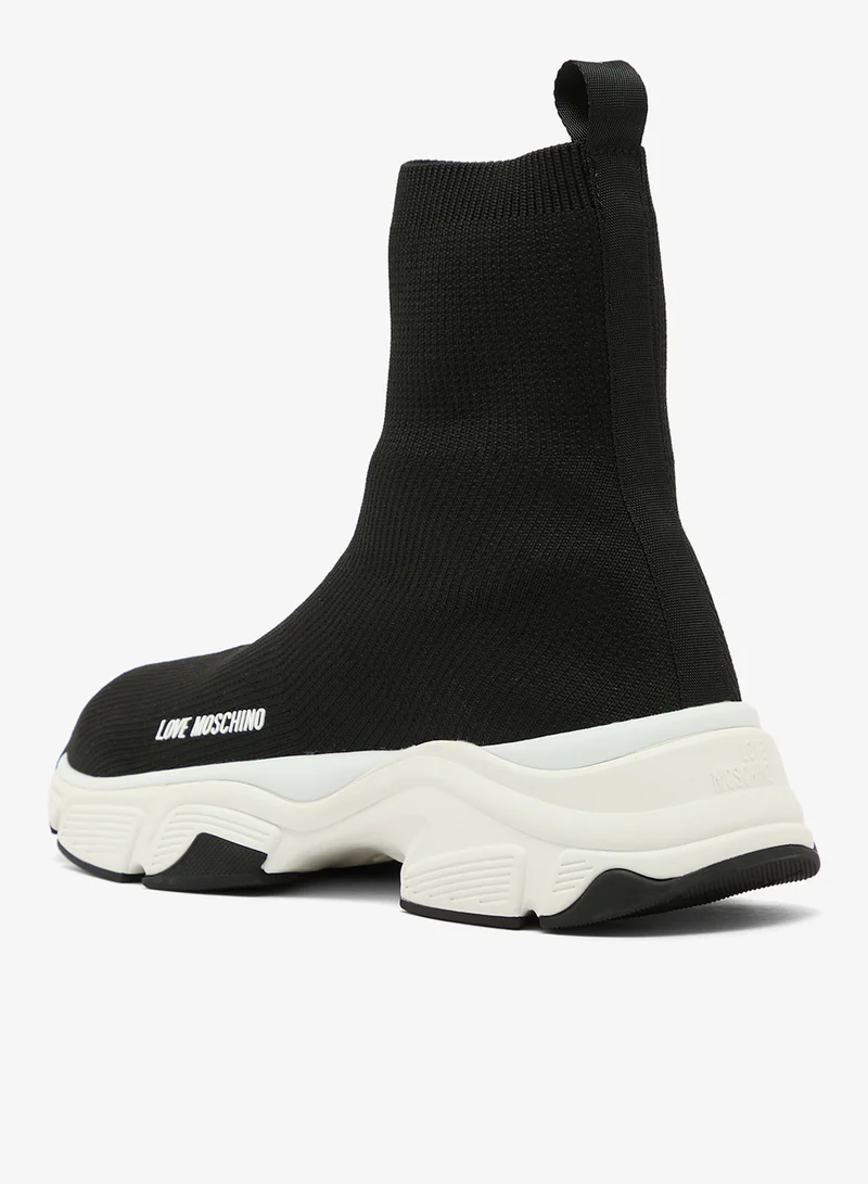 Love Moschino  Stardust High-Top Sneakers for Women | Best Price UAE