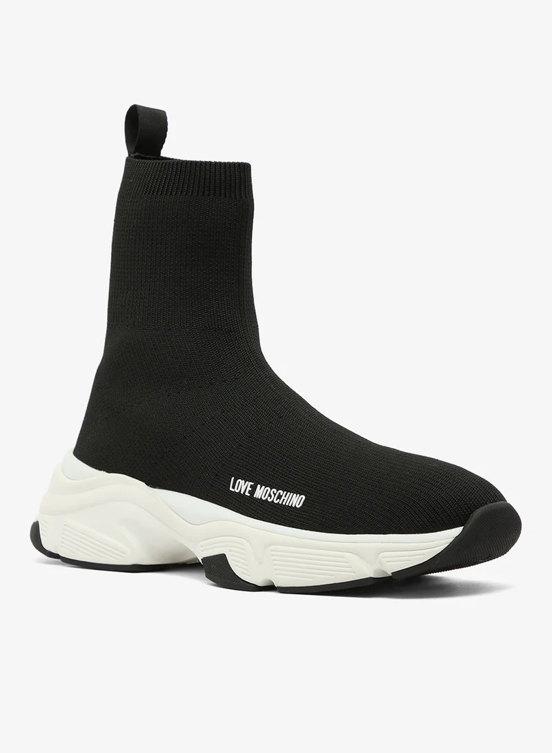 Love Moschino Stardust High-Top Sneakers