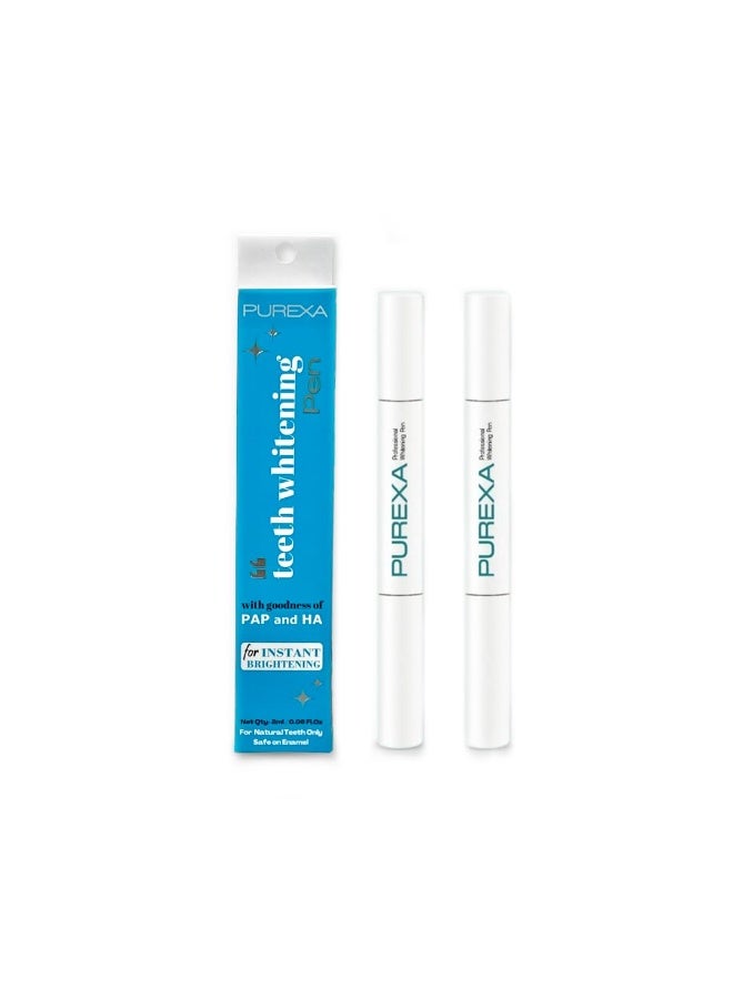 PUREXA Teeth Whitening Pen Pack of 2 | PAP+ Enamel-Safe Whitening Formula for Stain Removal | Sensitivity-Free Whitening Care for Men & Women - Image 1