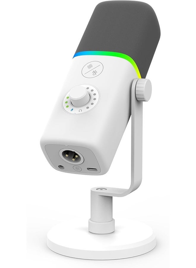 Professional USB/XLR Dynamic Microphone with Noise Reduction and RGB - Image 1