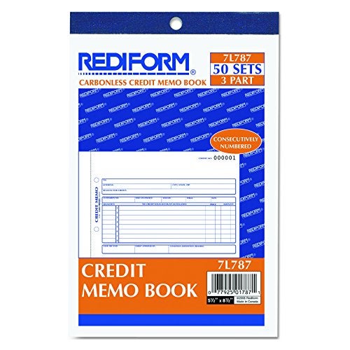 Rediform Credit Memo Book, Three-Part Carbonless, 5.5 x 7.88, 50 Forms Total - Image 3