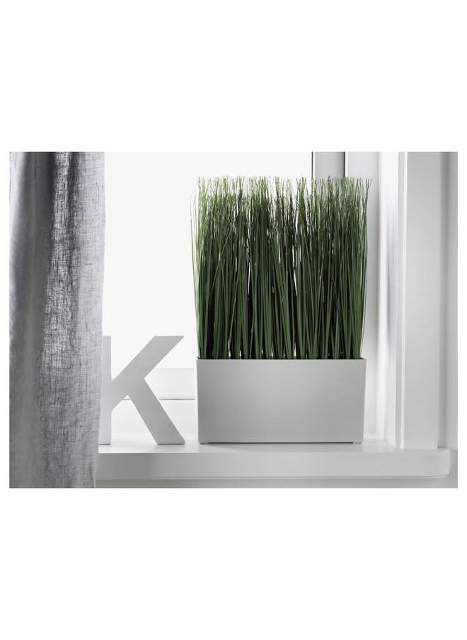 erorex Artificial Potted Plant With Pot, In/Outdoor Grass  - Image 2