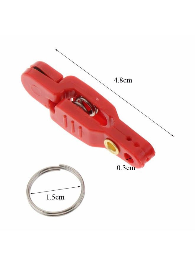 uncedaran Line Clip Snap Weight Release Clip for Offshore Fishing Planer Board Kite Heavy Tension Snap Release Clip Downriggers Outrigger Release Clips (7pcs Red) - Image 3