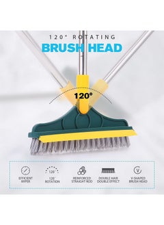 Bathroom Cleaning Brush With Wiper Tiles Cleaning Brush Floor Scrub Bathroom Brush With Long Handle 120° Rotate Bathroom Floor Cleaning Brush Home Kitchen Cleaning Mop… (2 In 1 Brush)… - pzsku/ZFFD91C4985B31E8A32C2Z/45/_/1735817593/fdbb3a09-1bb4-45a9-b564-1b905ce2026b