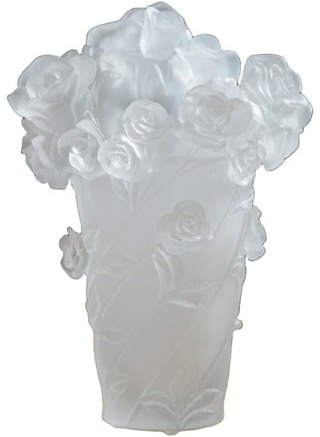 Bliss Vie Bliss Vie Crystal Bakhoor Incense Burner Arabic Mabkhar Bakhoor Incense Burner Set Home Decor Ramadan Decor Table Decor (Rose White, 20cm)  - Image 5