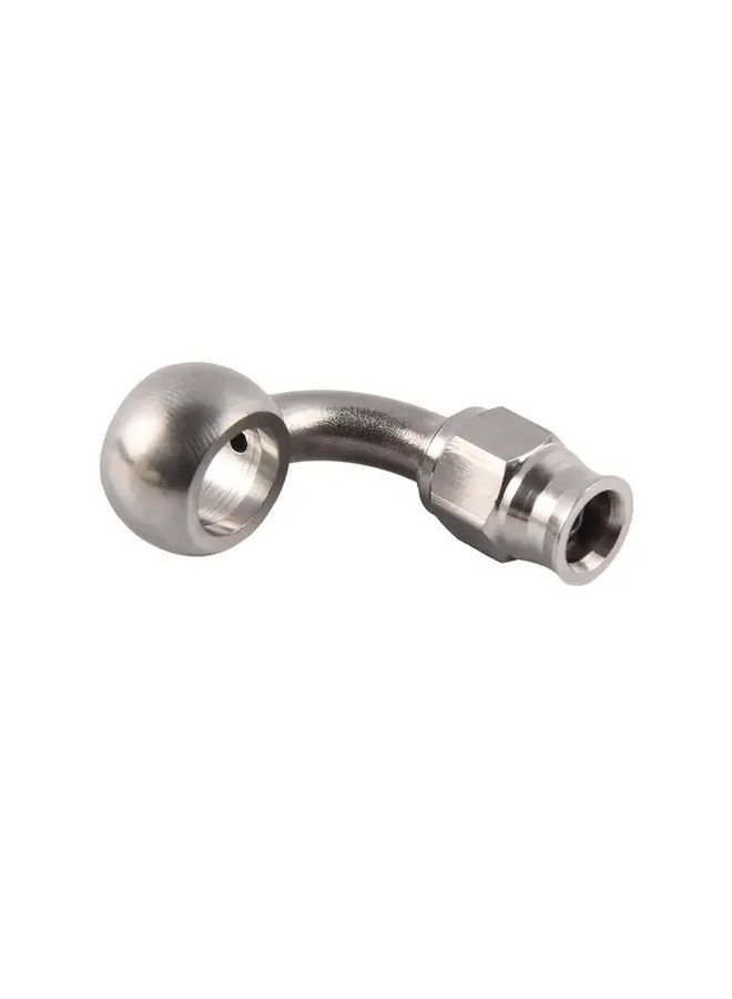 Stainless Steel 90 Degree Banjo Fitting For AN3 PTFE Hydraulic Oil Hose 2pcs - Image 5
