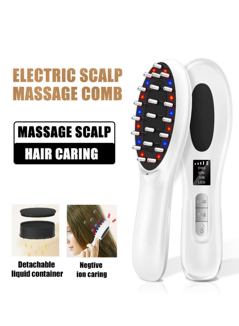 KASTWAVE Electric Scalp Massager with Hair Oil Applicator, Automatic Shut-Off, Removable Comb - Handheld Head Scratcher and Massage Brush - Image 2