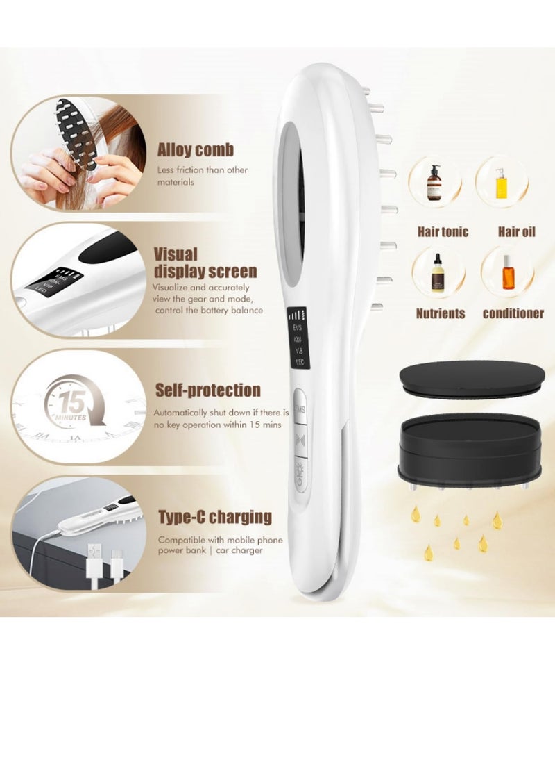 KASTWAVE Electric Scalp Massager with Hair Oil Applicator, Automatic Shut-Off, Removable Comb - Handheld Head Scratcher and Massage Brush - Image 5