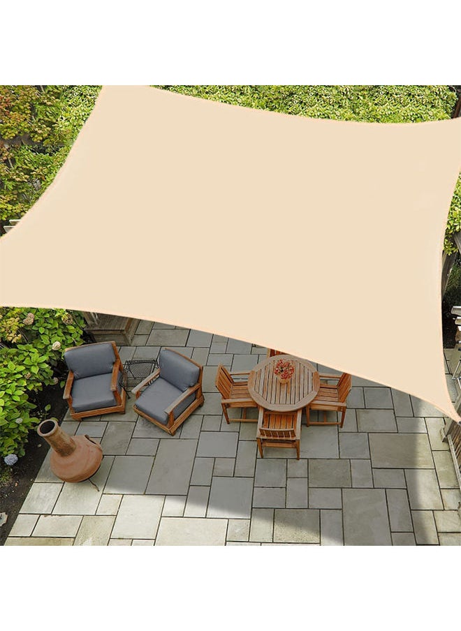 Generic - Sun Shade Sail,4 x 6 Meter Rectangle Awning With Accessories, 95% UV Block Canopy, Perfect for Outdoor Patios Garden Backyard Pergola Decking Swimming Pool - Image 1