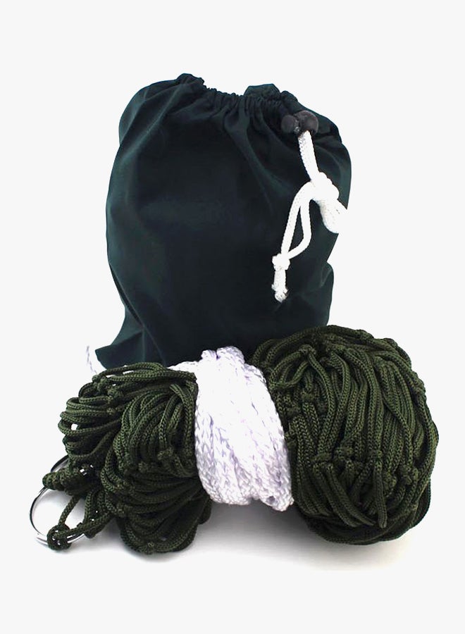 أرجوحة شبكية متنقلة أخضر 200x80سم - Image 3