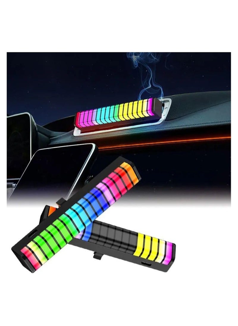 BJollys Voice Activated Light,RGB Sound Control Rhythm Lights - Car Air Vents Decorative Lights, LED Sound Control Pickup Rhythm Lights for Car  - Image 1