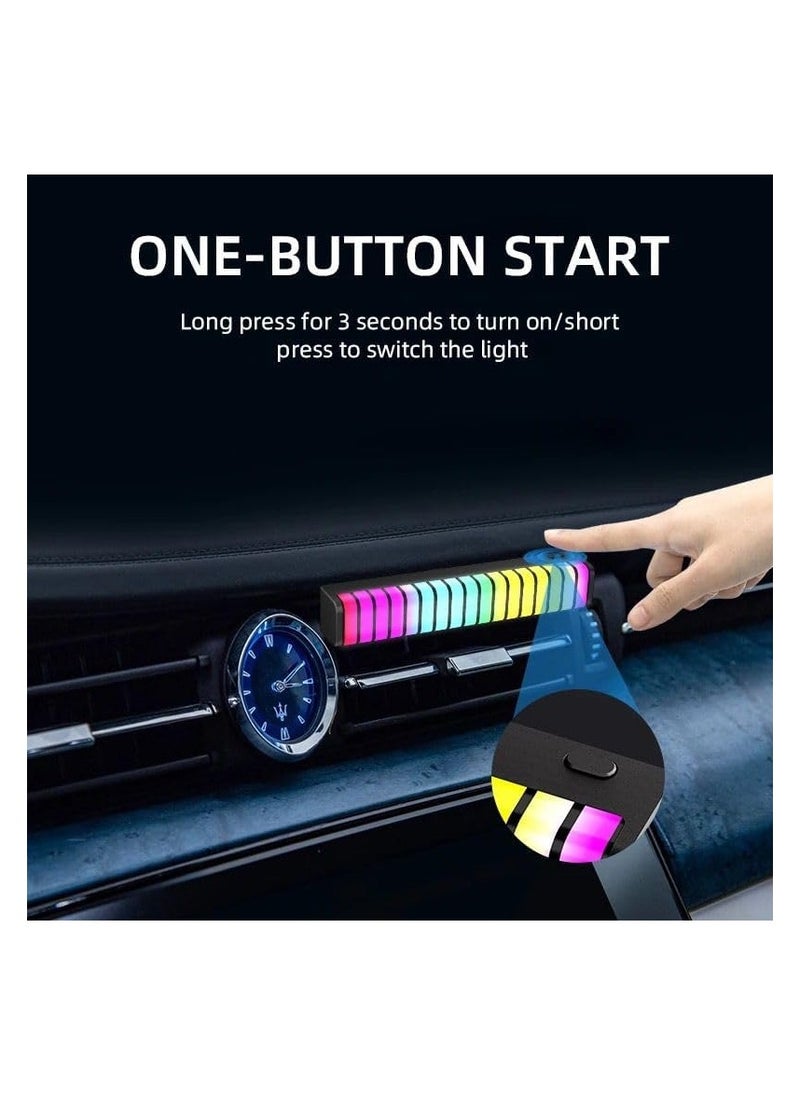 BJollys Voice Activated Light,RGB Sound Control Rhythm Lights - Car Air Vents Decorative Lights, LED Sound Control Pickup Rhythm Lights for Car  - Image 2