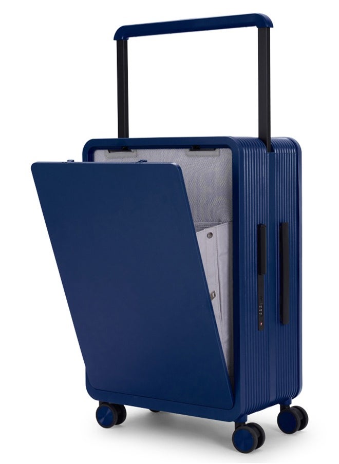 LIMRA - Travel Bag From Limra It contains two compartments Made Of PC Luggage Trolley Size 24 inch Color Blue - Image 1