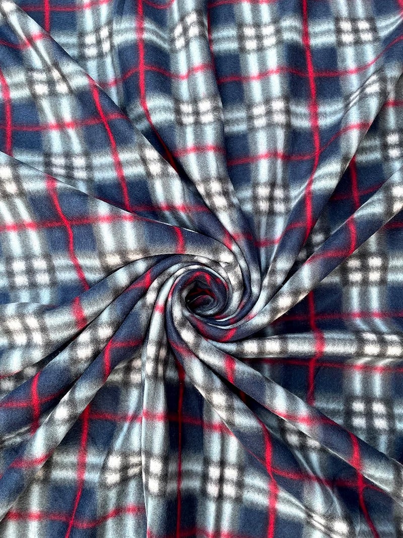 BREVARD BREVARD Single Bed Woolen Fabric Checkered Quilt CoverDuvet CoverRajai CoverBlanket Cover for Winters 60x90 Inches Blue Combo of 2  - Image 4