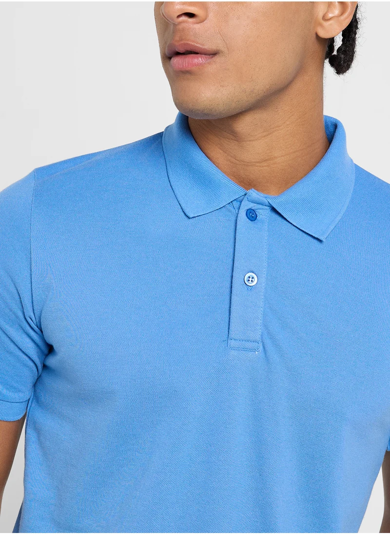 سفنتي فايف Basic Polo Shirt