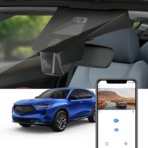 Fitcamx 4K Dash Cam Suitable for Acura MDX 2022 2023 2024 with Auto Dimming (4th Gen), OEM Factory Look, UHD 2160P Video, Built-in WiFi & APP, Loop Recording, G-Sensor, Easy to Install, 64GB Card - Image 1