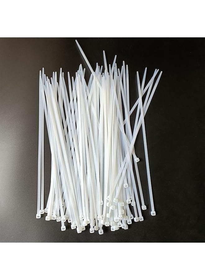 erorex 100 Pcs 12 Inch Cable Zip Ties Heavy Duty Premium Plastic Wire Ties With 50 Lbs Tensile Strength Self Locking White Nylon Cable Tie Wraps Straps For Indoor And Outdoor - Image 3