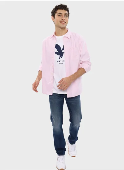 American Eagle Pocket Detail Button Down Shirt