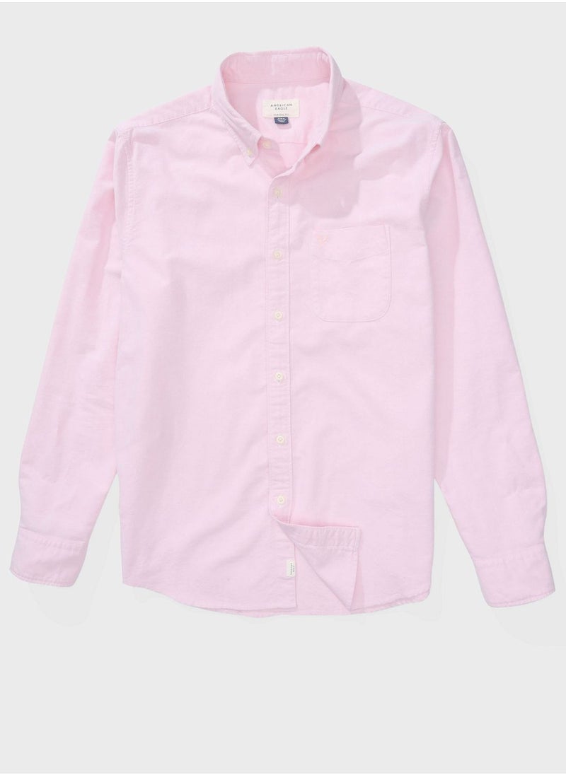 American Eagle - Pocket Detail Button Down Shirt - Image 1