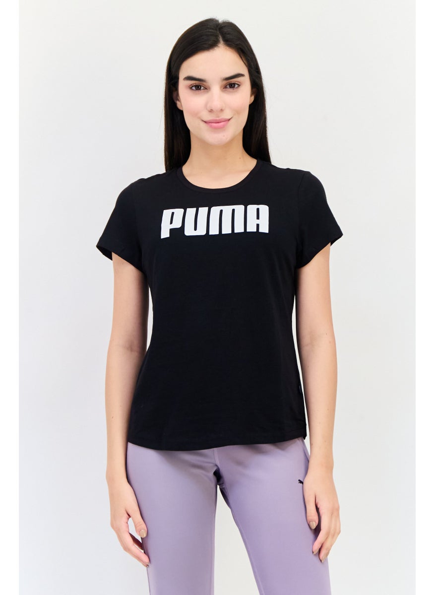 PUMA Women Sportswear Fit Short Sleeve Outdoor Top, Black  - Image 1
