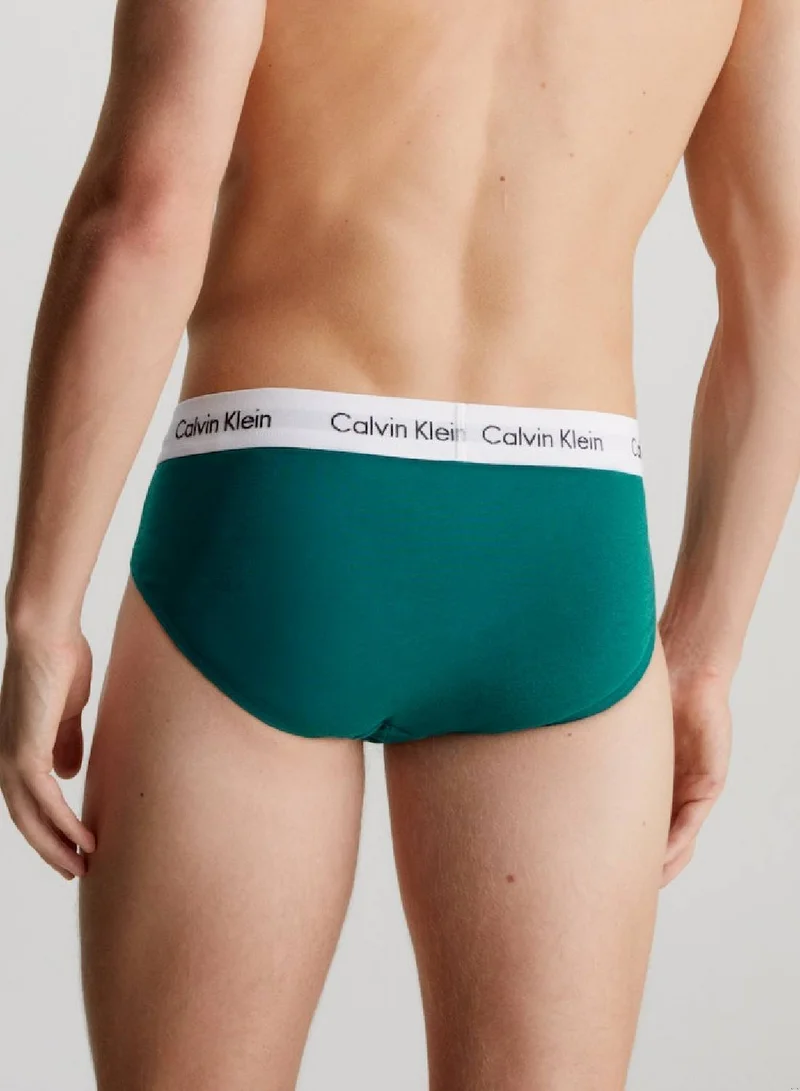 CALVIN KLEIN Men's 3 Pack Briefs - Cotton Stretch - Cotton, Multicolor