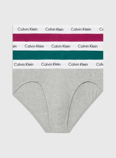 CALVIN KLEIN Men's 3 Pack Briefs - Cotton Stretch - Cotton, Multicolor