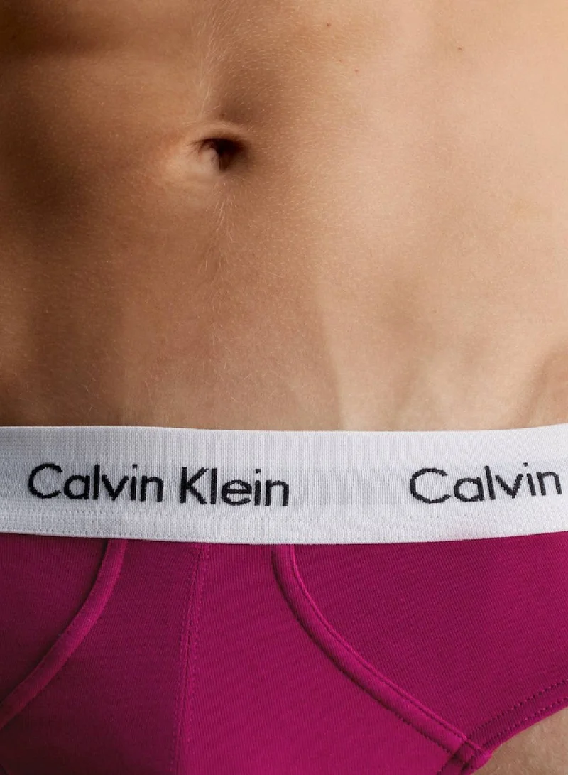 CALVIN KLEIN Men's 3 Pack Briefs - Cotton Stretch - Cotton, Multicolor