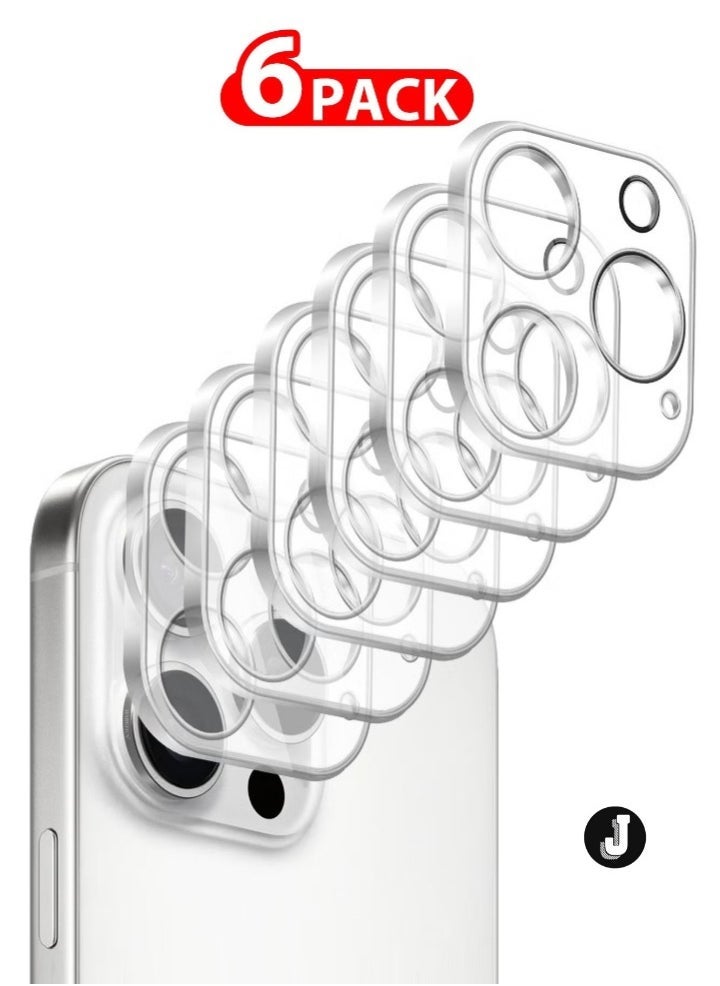 JAJEEK "New 6-Pack iPhone 16 Pro Max Camera Lens Protector – Ultra HD Tempered Glass, 9H Hardness, Anti-Scratch, Case-Friendly, Easy Installation Clear Lens Cover" - Image 1