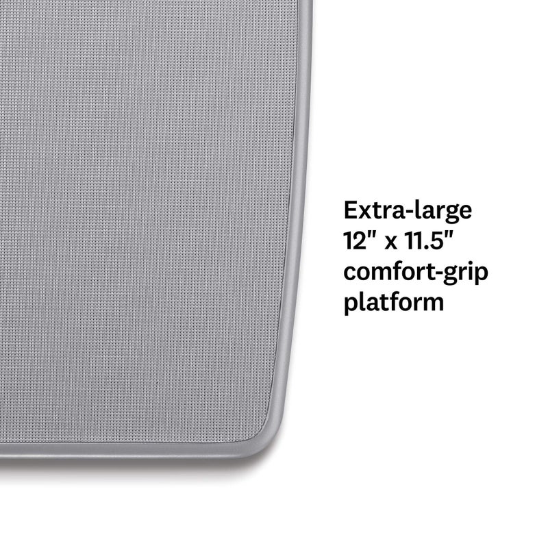 CONAIR Thinner by Conair Bathroom Scale for Body Weight, Extra-Large Analog Scale Measures Weight Up to 330 Lbs. in Silver - Image 3