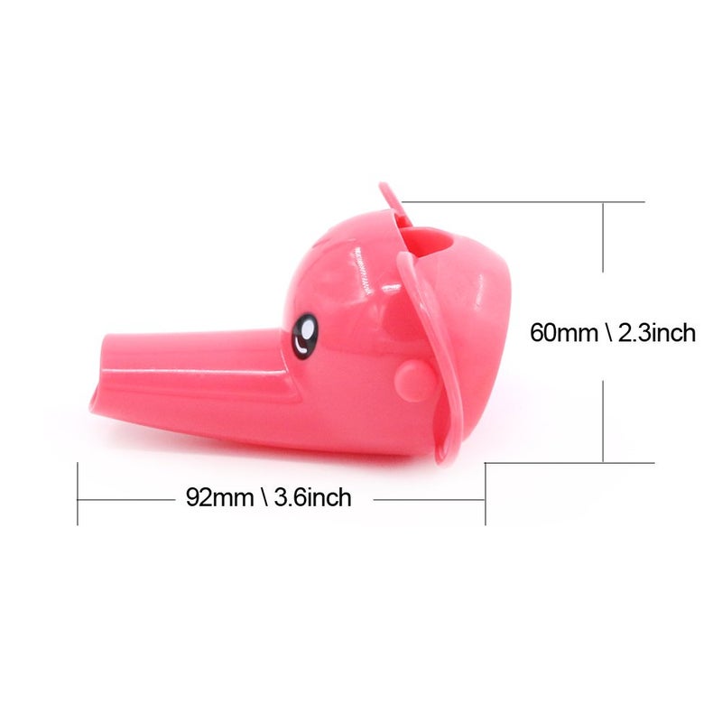 Rustark 3Pcs Cartoon Faucet Extender Sink Handle Extender for Toddler Baby Children Safe and Fun HandWashing Solution Set of 3 Yellow Duck Pink Elephant Blue Dolphin - Image 5