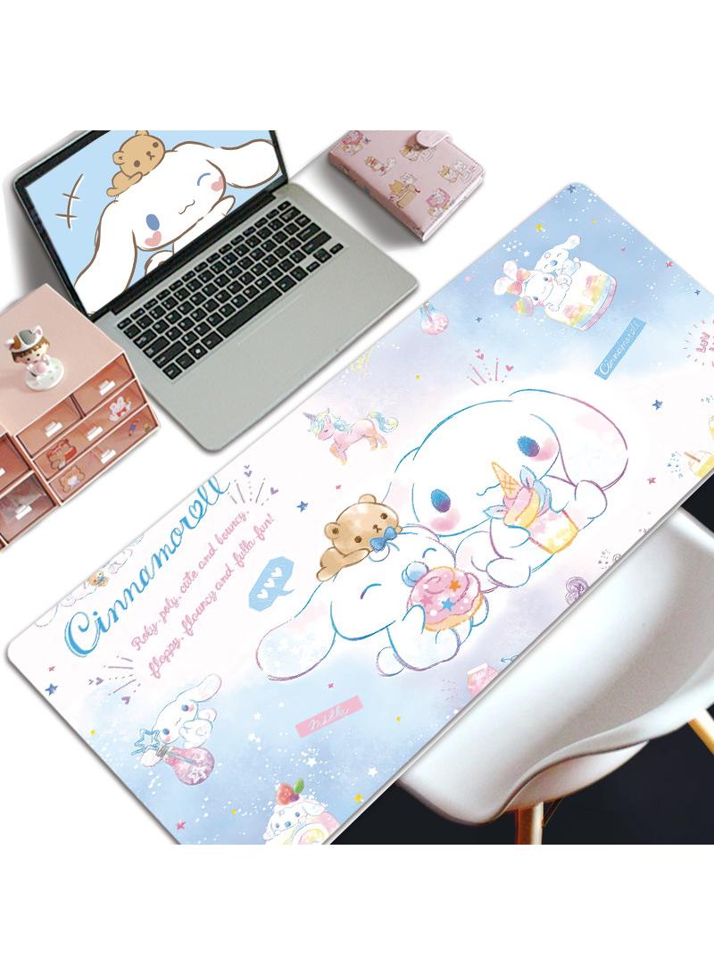 Y&D Cinnamoroll Gaming Mouse Pad Extended Large Mat Desk Pad Stitched Edges Mousepad Long Mouse Pad And Non-Slip Rubber Base Mice Pad 800x300x5mm - Image 1