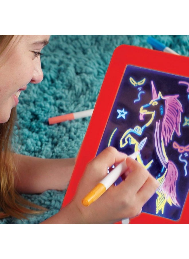 GTC - GTC Kids Learning Drawing Magic Pad Light Up Drawing Pad Board Draw, Sketch, Create, Art, Write, Learning Tablet,Multicolor - Image 1