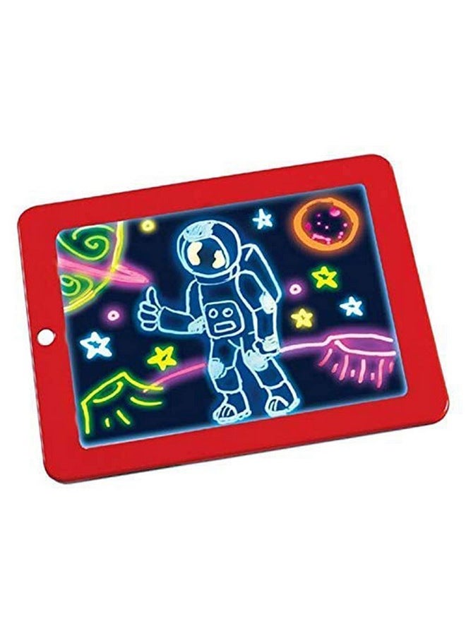 GTC - GTC Kids Learning Drawing Magic Pad Light Up Drawing Pad Board Draw, Sketch, Create, Art, Write, Learning Tablet,Multicolor - Image 1