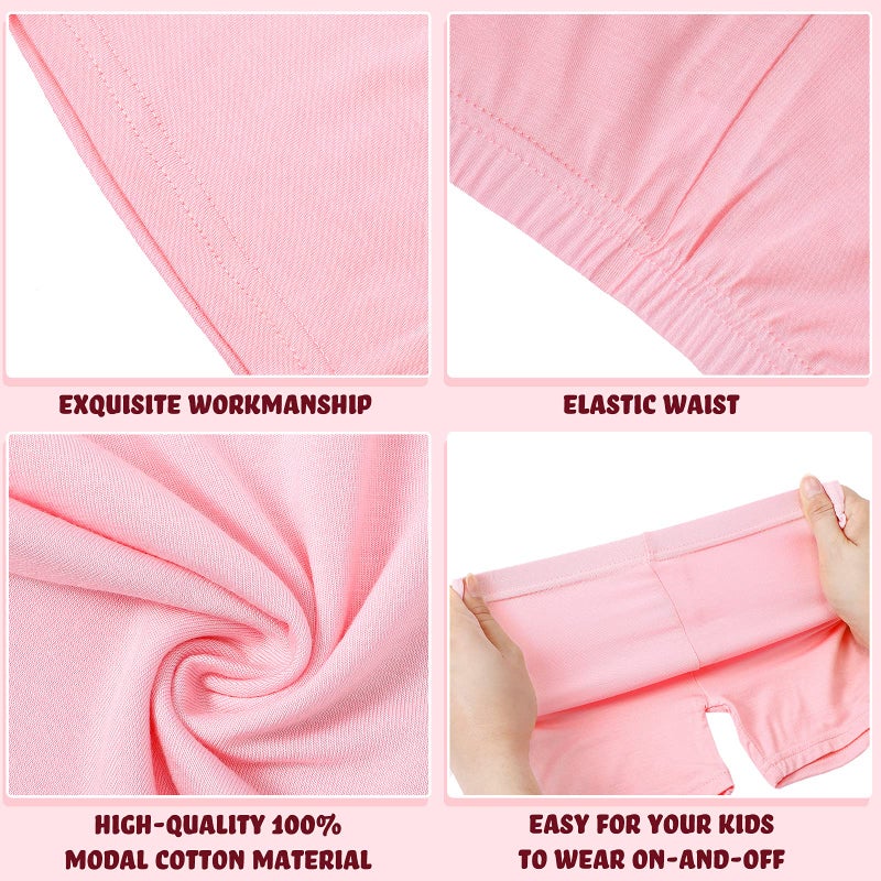 Boyiee 8 Pack Girls Toddlers Dance Shorts Bike Shorts for Dance Gymnastics Yoga Safety Active Under Dress (2-3 Years,Bright Color) - Image 4