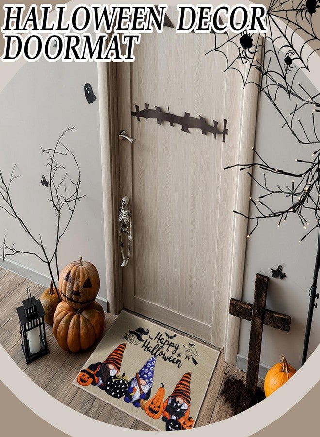 Suttmin 3 Pcs Thanksgiving Front Door Mat 24 x 16 Inch Christmas Welcome Gnome Door Mats for Thanksgiving Fall Halloween Non Slip Rubber Gnome Mats for Indoor Outdoor Entrance - Image 5